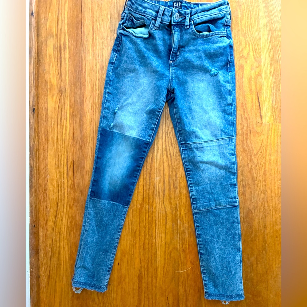 Gap kids patchwork jeans